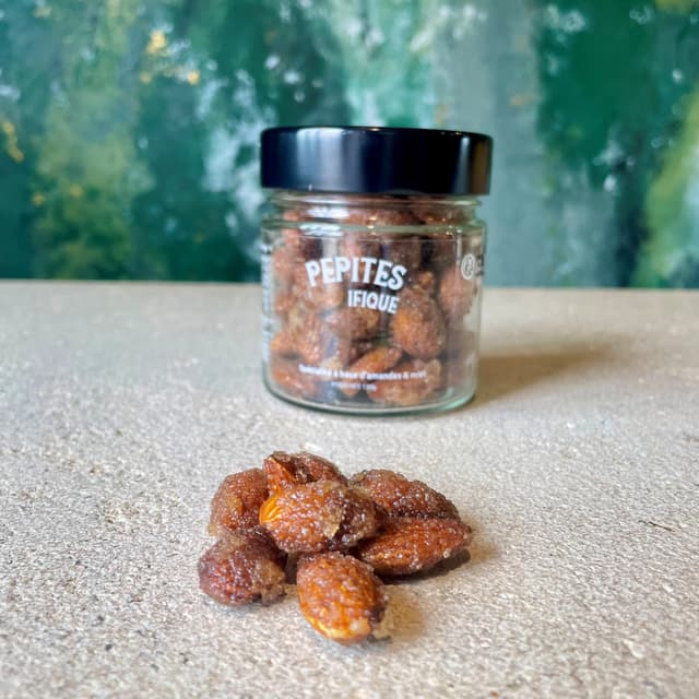 Amandes grillées au miel